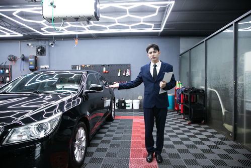 藍(lán)色西裝汽車顧問汽車銷售車險(xiǎn)人物攝影圖 攝影